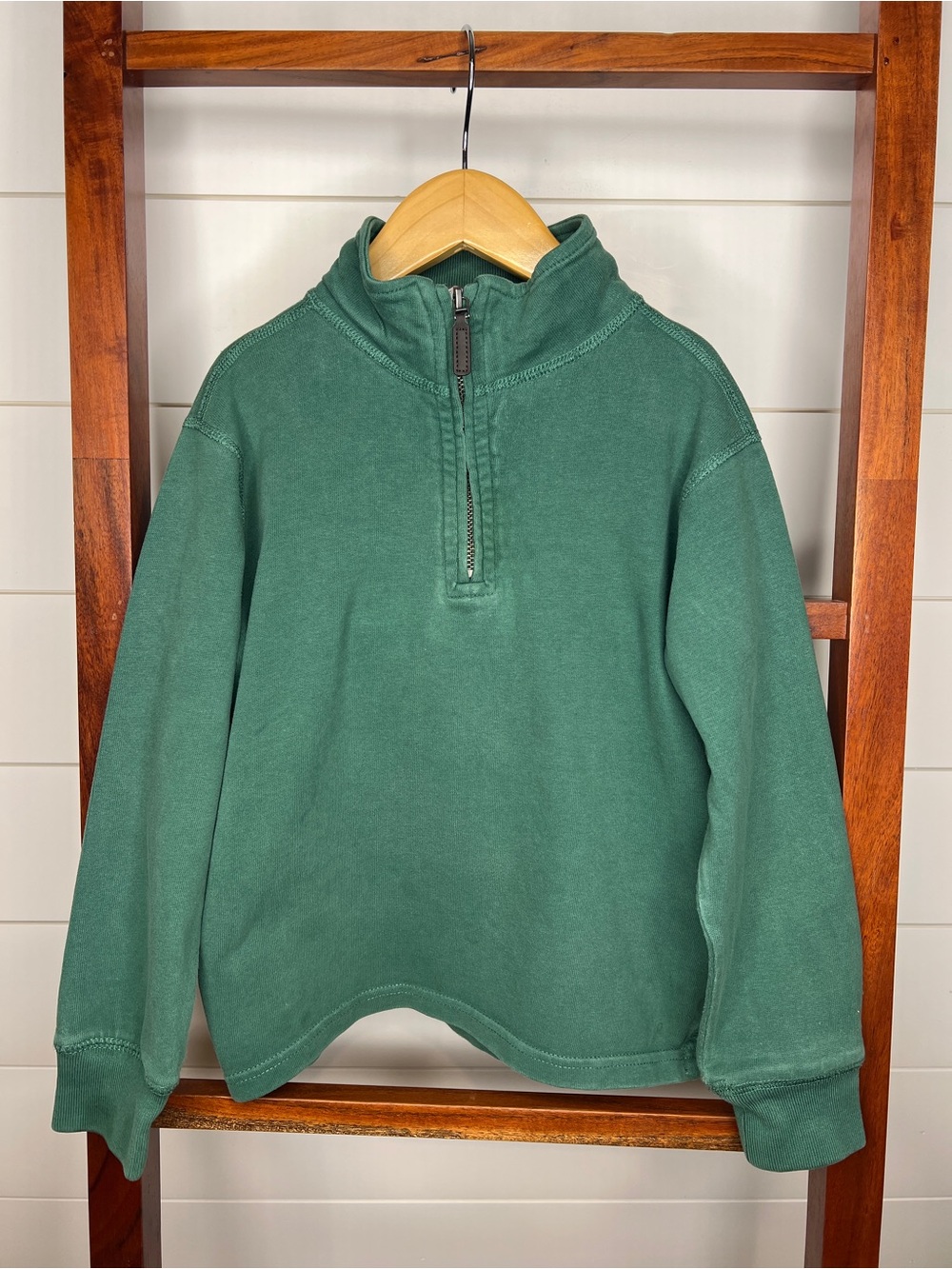 Crewcuts Evergreen Quarter-Zip Pullover Sweatshirt